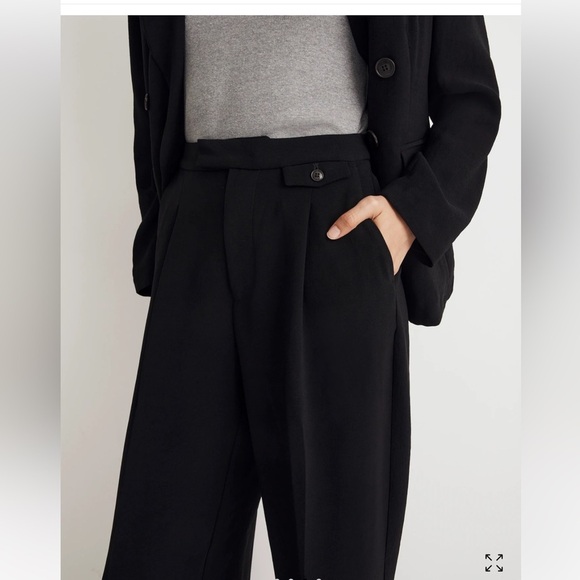 🍂NWOT Madewell The Rosedale High-Rise Straight Pant in Crepe - Picture 4 of 11